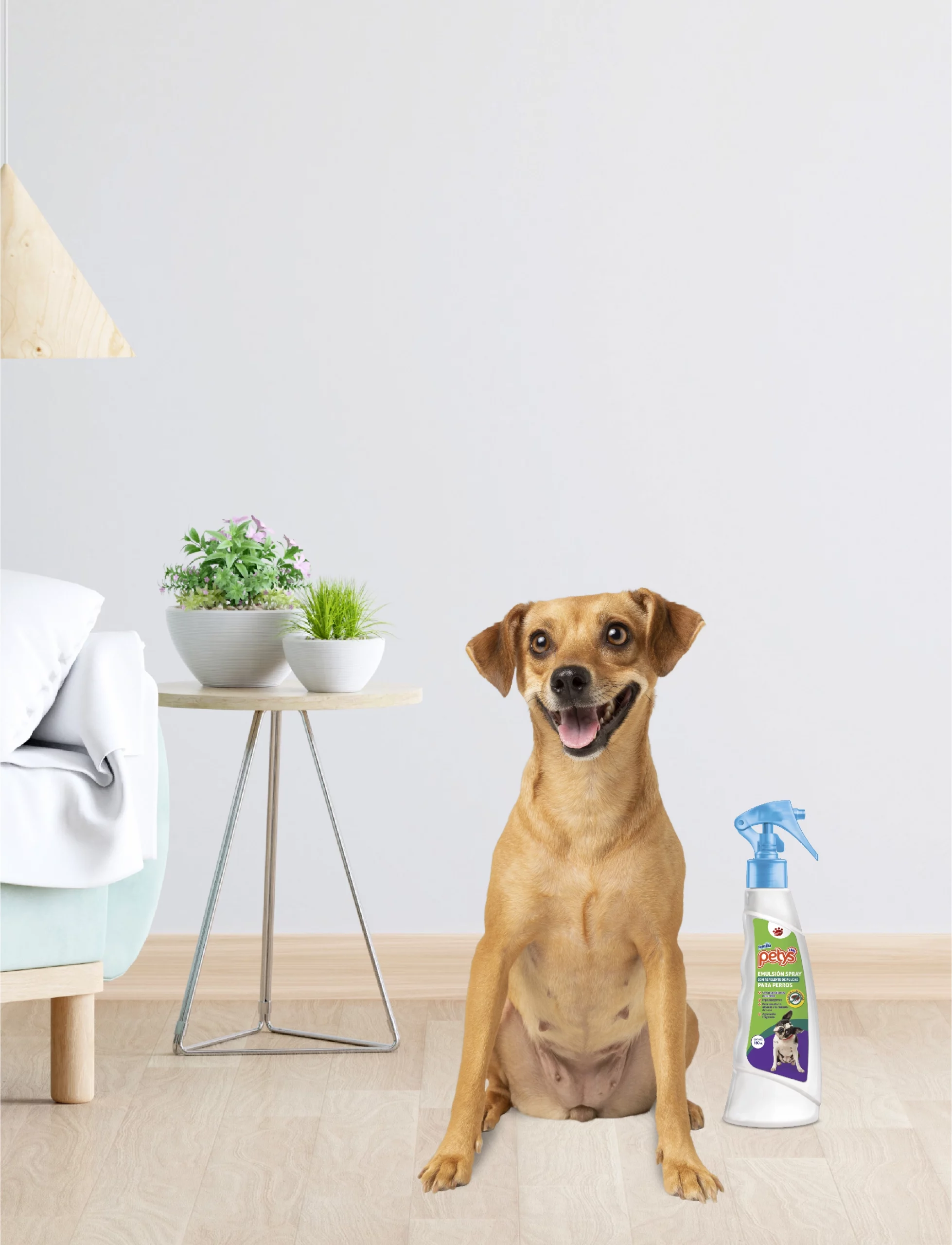 spray repelente de pulgas para perros - petys 