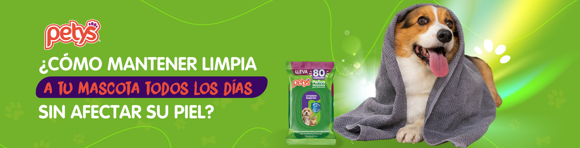 Pañitos Húmedos Petys Limpieza Superior